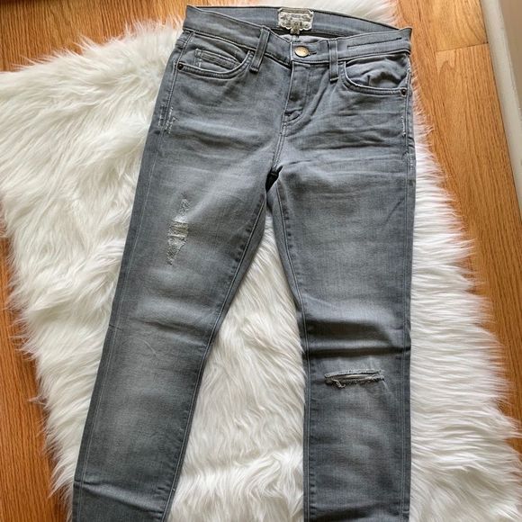 Current/Elliott Grey Skinny Jeans - Picture 7 of 9